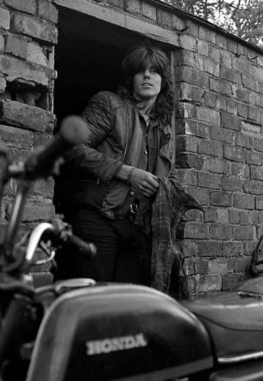 Rob with CB200 at Thorpe