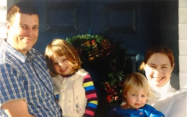 Rob with the girls and Courtney